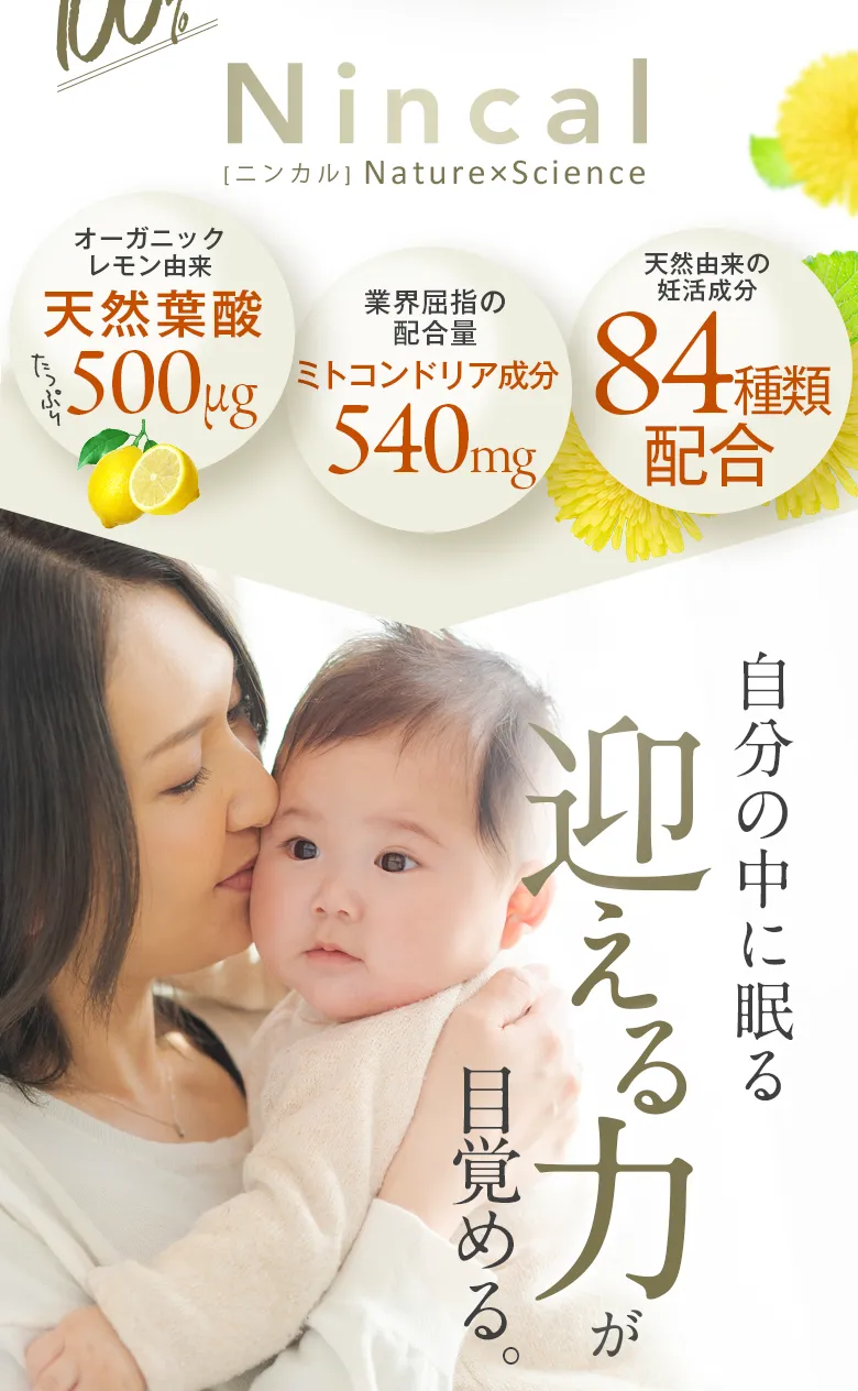 天然葉酸とミトコンドリア成分の特徴